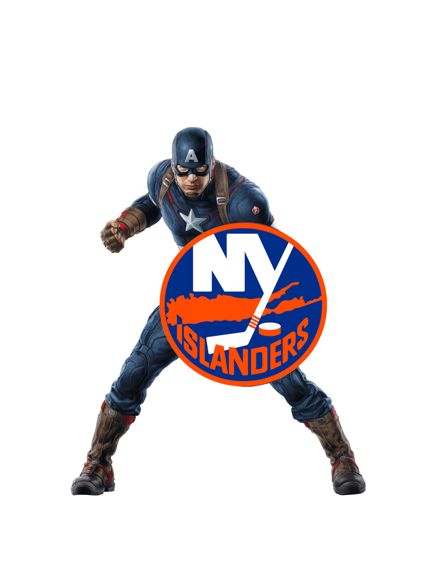 New York Islanders Captain America Logo vinyl decal